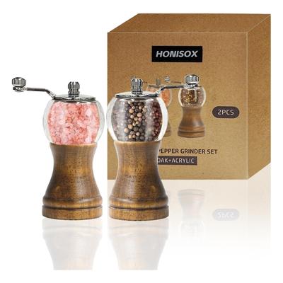 Salt and Pepper Polishing Machine Manual Pepper Polishing Salt Polishing Machine Can Be Used Wooden and Acrylic Zinc Alloy Coarse Ceramic Core Can Be