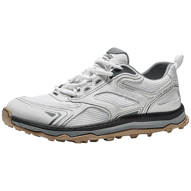 HAUT TON Men s Leather Mesh Breathable Casual Running Shoes 43