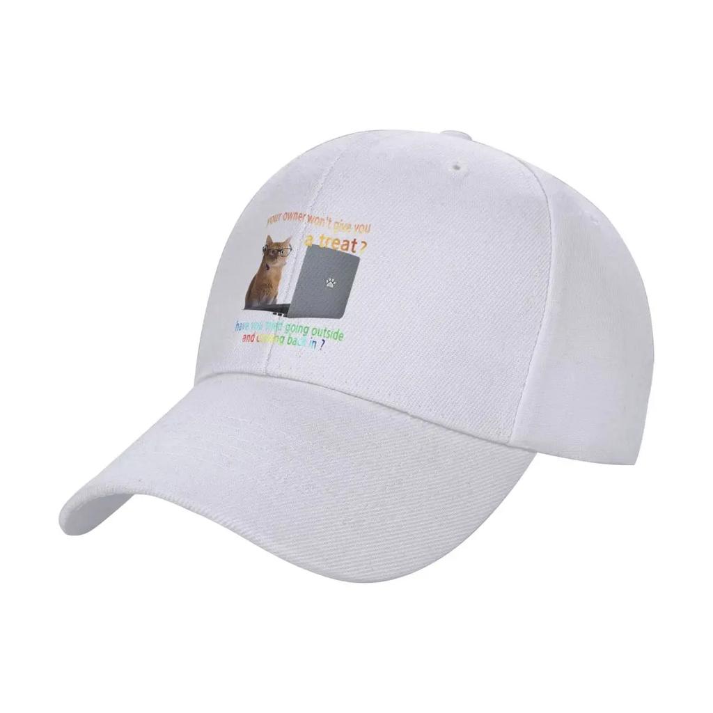 Costumer Service Cat Meme Graphic Breathable Design Caps Men Sports Caps Summer 2025