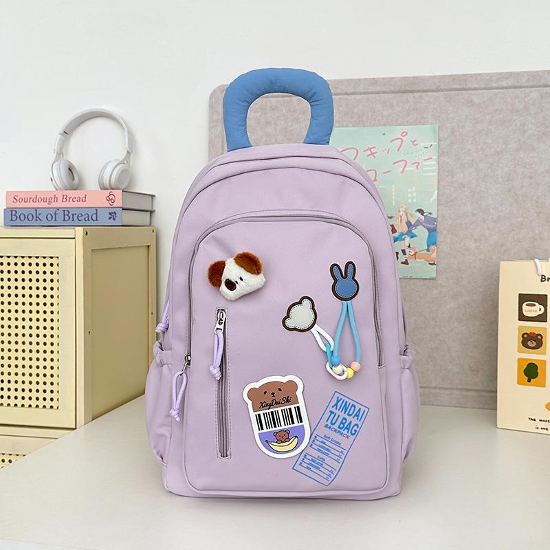 Schoolbag Korean Schoolbag Female Ins Style High Value Niche Junior High School Girl High School Primary School Student Lightweight Cute Backpack 