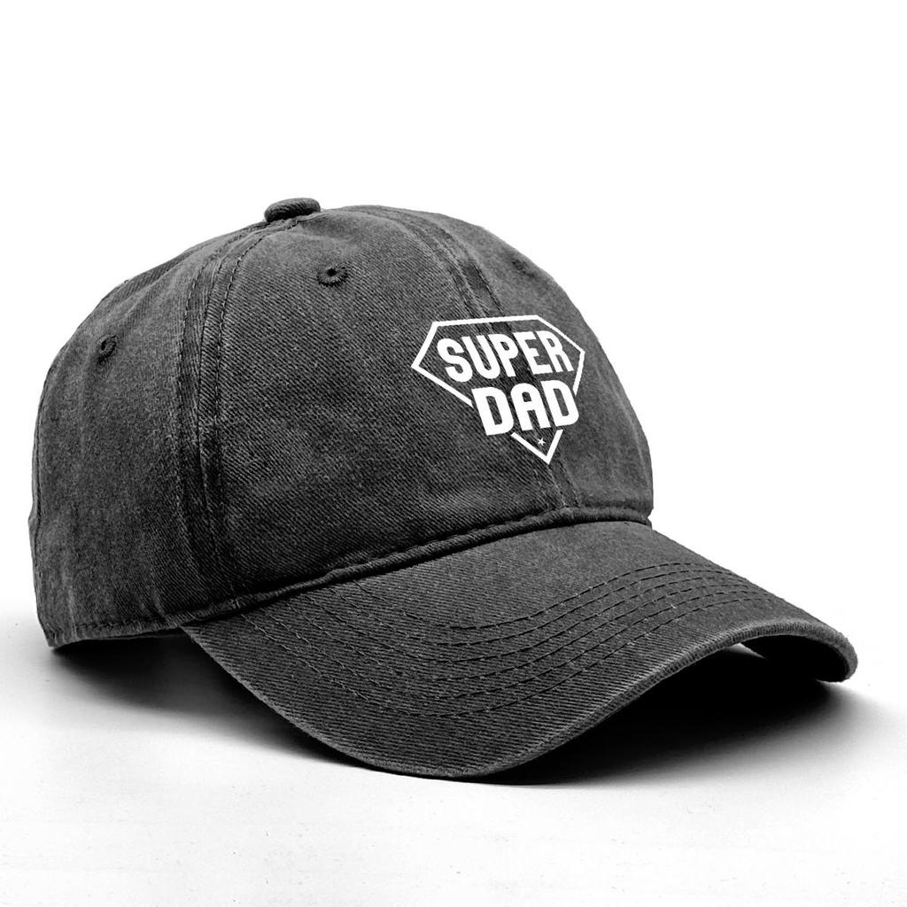 SUPER PAPA" Aufdruck Snapback Sonnenhut, Vatertag Damenmütze Trendige Ganzjahres-Einfarbig Sonnenschutz Verstellbare Baseballkappe