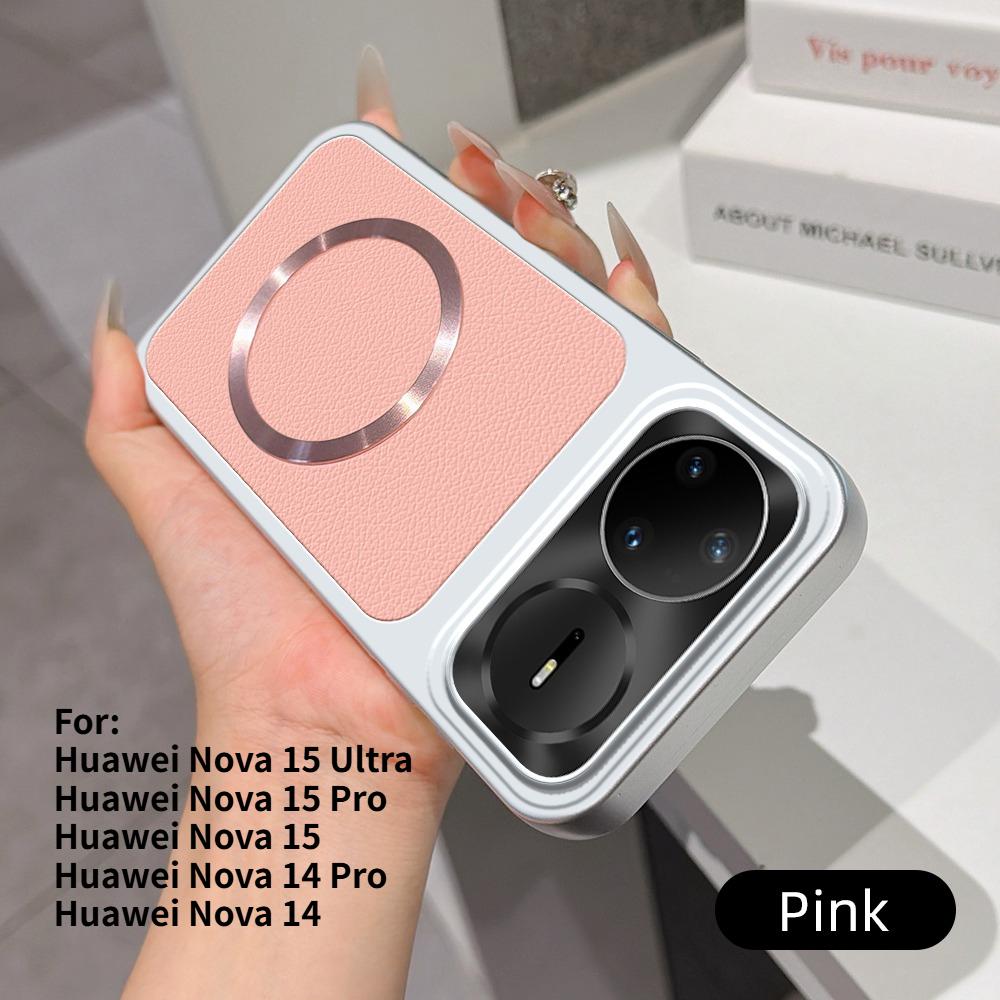 For Huawei Nova 15 14 Pro Ultra Case New Lychee Pattern CD Magnetic Ring Ultra-Thin Cover For Huawei Nova15 Pro Shockproof Funda
