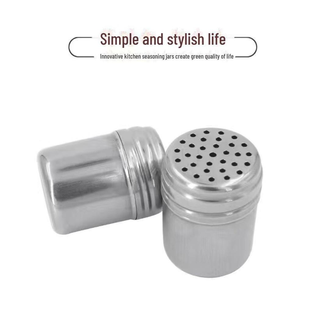 Stainless Steel Sealed Pepper Shaker and Seasoning Jar Set