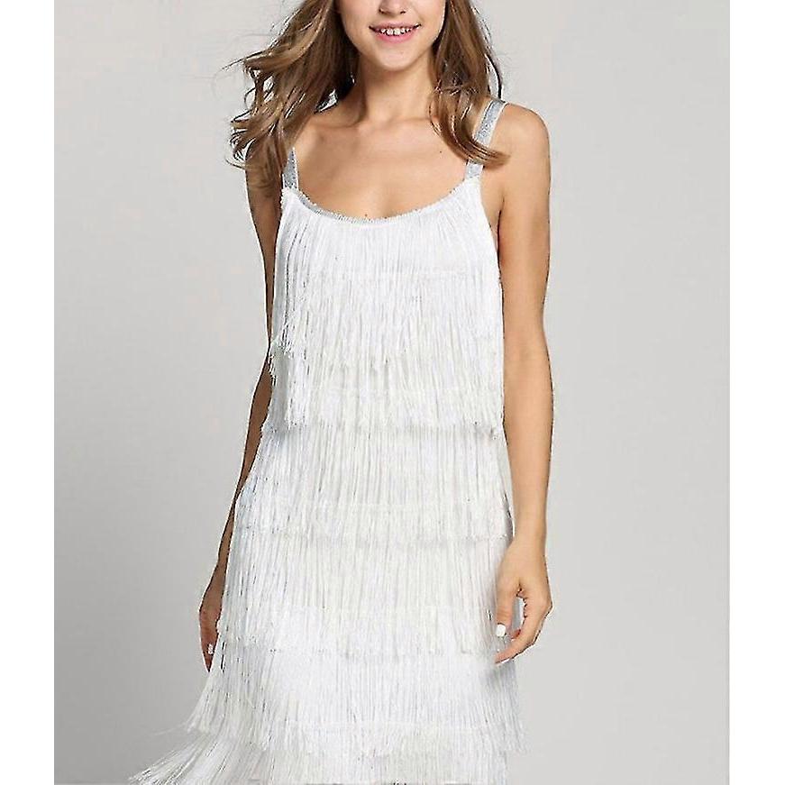 Great Gatsby Dress 1920s Party Vintage Tassel Womens Fringed Dresses