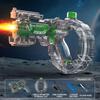 Rechargeable Electric Water Shooter with 800ml Tank & 32ft Range Full-Auto Splash Tot with LED Lights Effect Summer Outdoor Toy for Kids Teens Adults