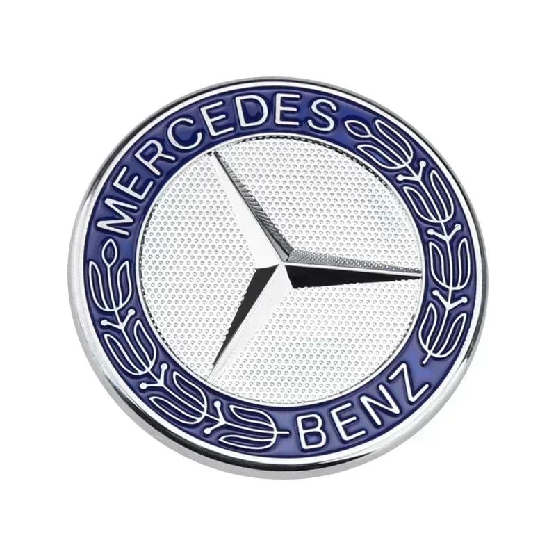 1pcs 57mm Car Front Hood Emblem Badge Bonnet Car Accessories For Mercedes Benz W204 W124 X253 W166 W212 W220 W205 GLA CLA AMG