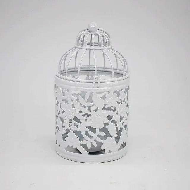 

1 шт. Креативный дизайн Подвесные канделябры Полая клетка для птиц Ретро подсвечники Свадебный декор Подсвечник в форме фонаря Домашний декор D