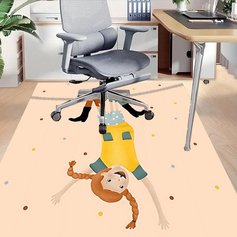 1PC Girl, Hanging Extra Large Non Slip Floor Carpet, Office, Family, Bedroom, Studio   Large Area Rug Indoor Rugs, , Vibrant Colors