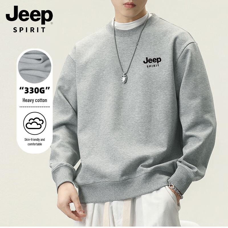 

JEEP SPIRIT Men s Round Neck Logo Sweatshirt XL