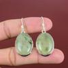 Moss Prehnite Earring Handmade Earrings Genuine Gemstone Jewelry 925 Sterling Silver Earring Unique Moss Prehnite Jewelry Anniversary Gifts