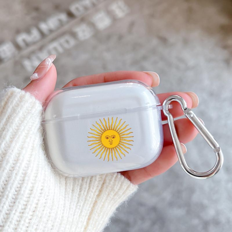 Soft Case for Apple Airpods 2 1 Earphone Cases With Hook Argentina Flag Soccer 10 For Airpod Pro 3 Pro2 Clear Protective Covers