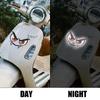 3types Car Night Light Safety Reflective Stickers Devil's Eyes Reflective Warning Stickers Auto Decoration Exterior Accessories