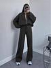 2025 Women's Solid Color Zip Cardigan Sweatshirt - Casual Spring Fashion