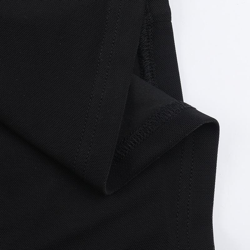 Høst Dame Temperament Sexy Slim Blonder Mesh Halter Splittkjole