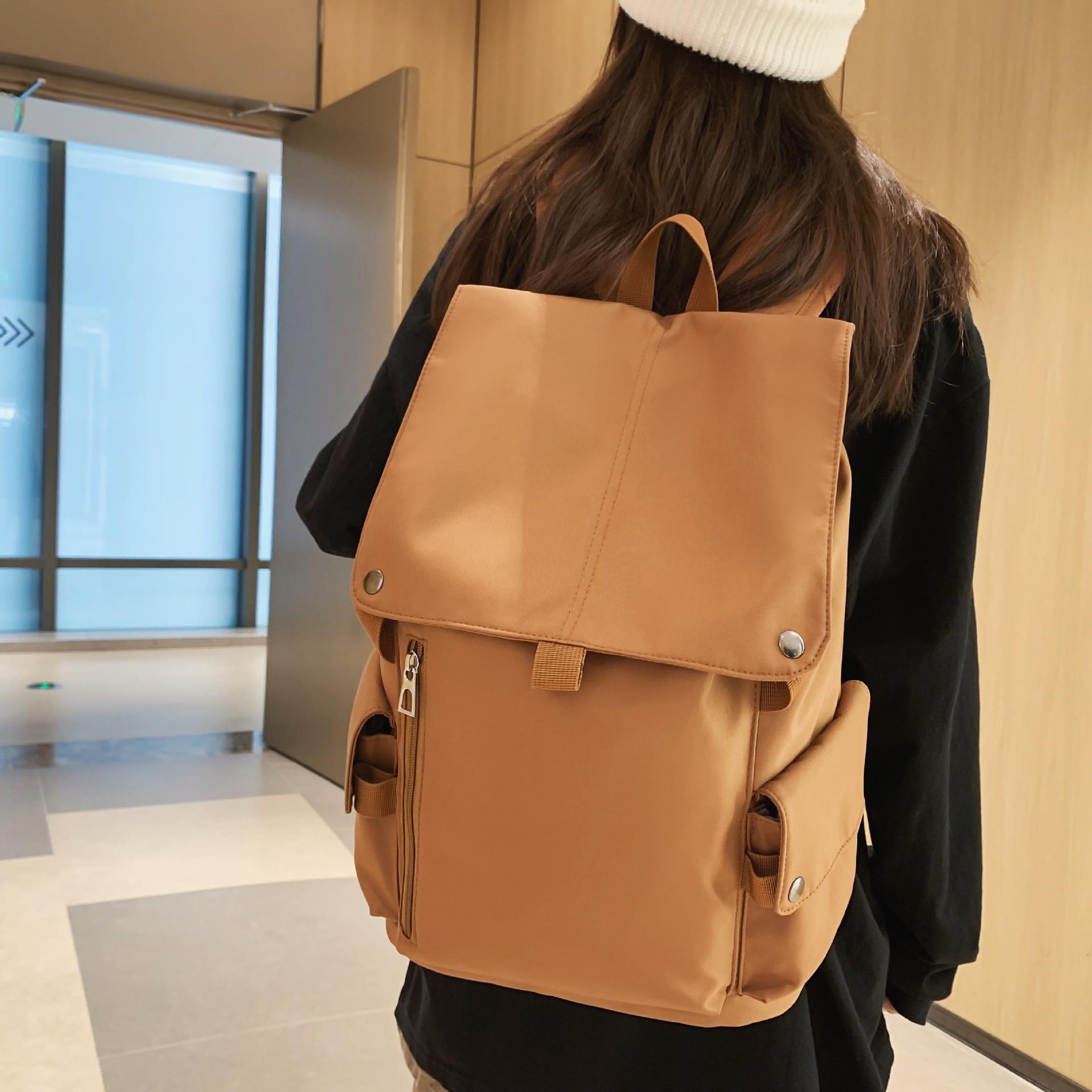 

Backpack Men s College Style Men s Versatile Temperament Large Capacity Leisure Travel Backpack Men s and Women s Trendy Cool School Bag чёрный