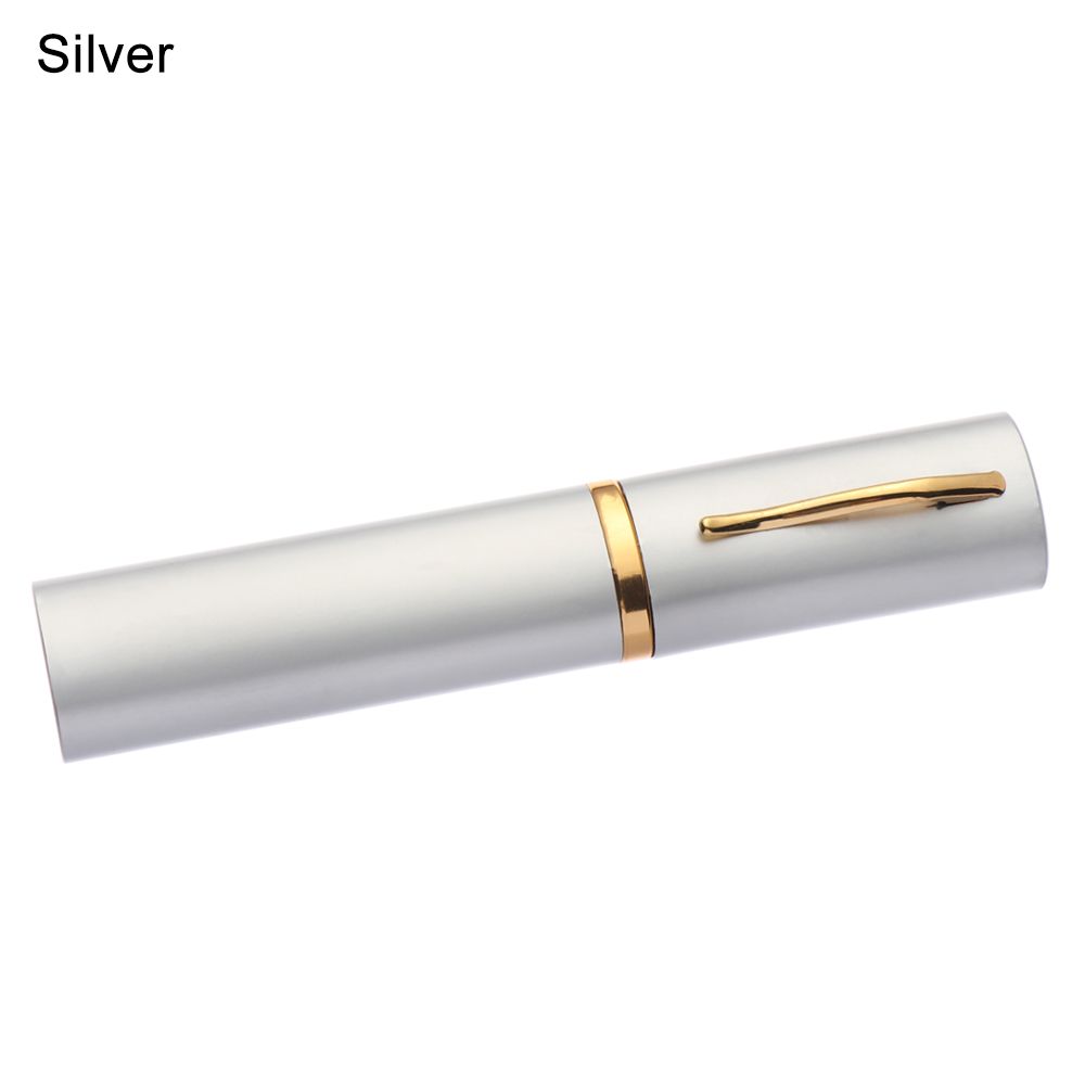 

Fashion Metal Cute Glasses Holder Alumina Mini Pencil Vase Glasses Box Eyeglasses Case срібний