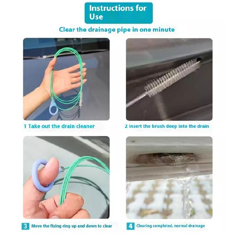 Drain Maintenance Brush Ergonomic Handle Design Quick Unclog For Shower Sink Pipes