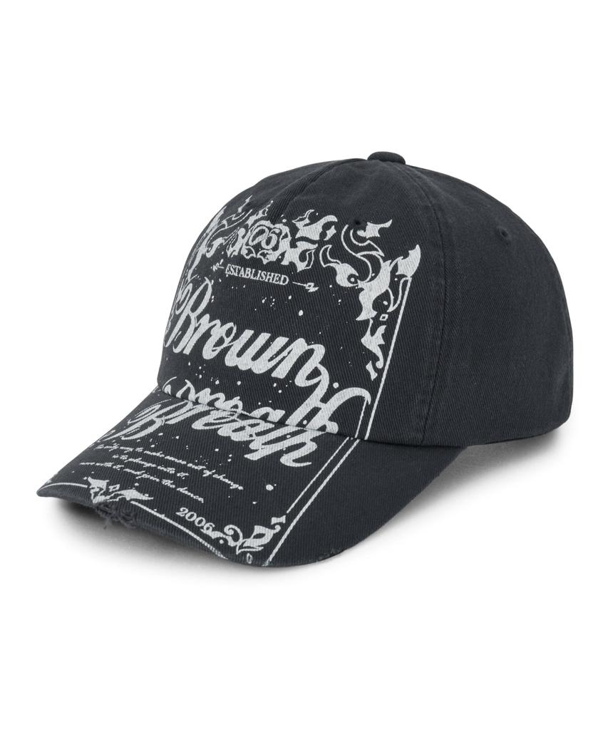 BROWNBREATH Visor Artwork Washing Cap - Charcoal