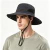 Men's summer sun hat outdoor mountaineering UV protection sun hat fishing hat shawl neck protection quick drying bucket hat