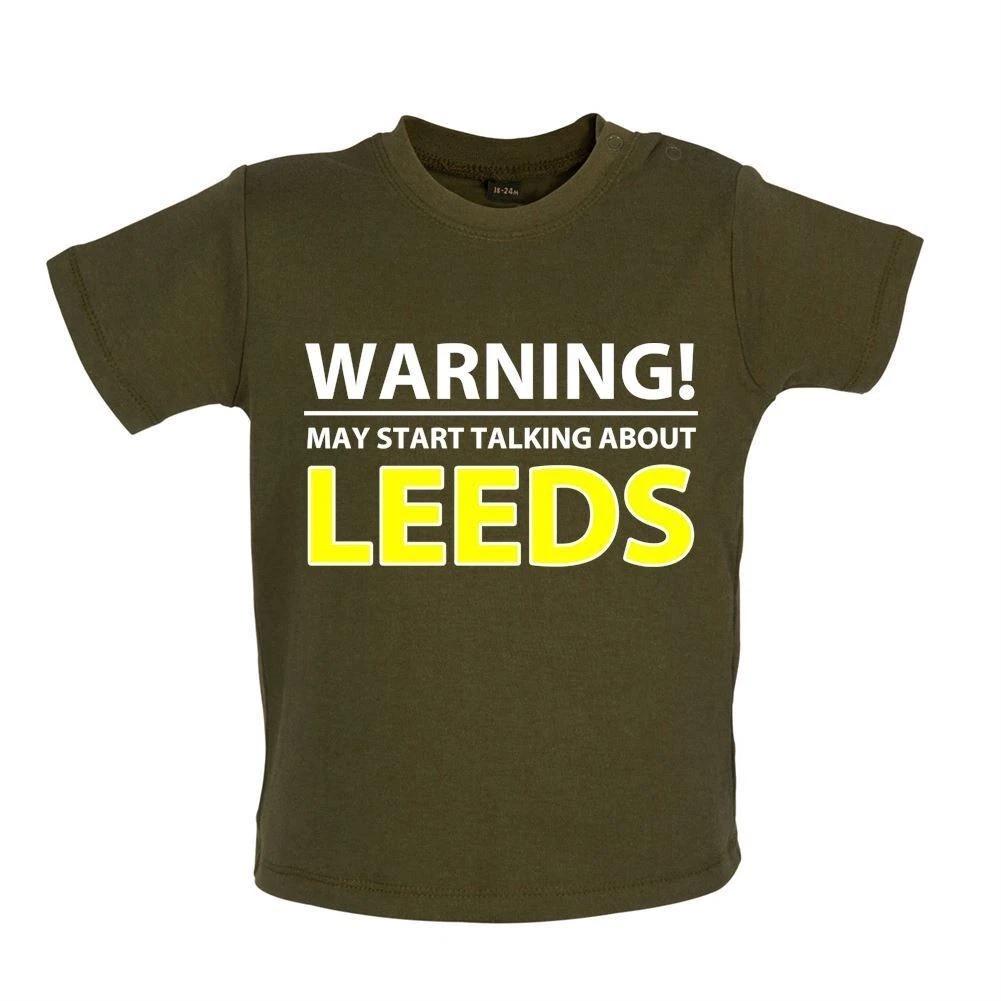

May Talk About Leeds - Baby Kids Boys Girls Unisex T-Shirt / Babygrow - United Gifts Whites Elland Road 140