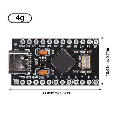 Efficient Atmega32U4 Type-C Mini Usb Pro Micro-for Arduino Module with 2Row Pin