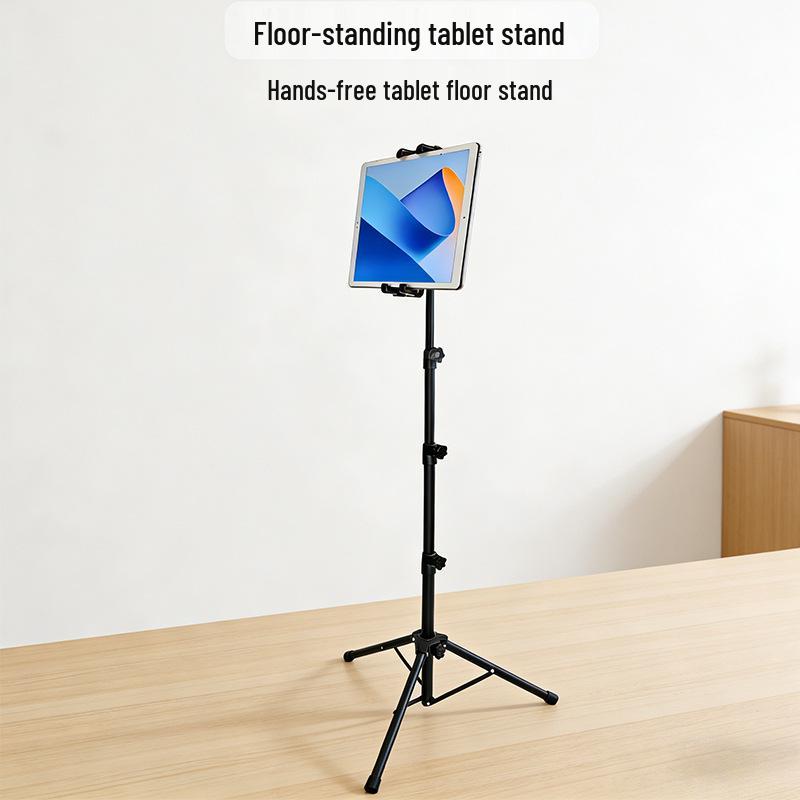

Alloy Adjustable Tablet & Phone Tripod for Live Streaming 1.45m Floor Phone Stand