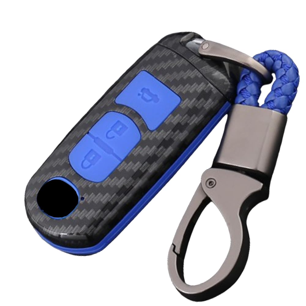 

[онто] Чехол для смарт-ключа Mazda, Чехол для ключа, Чехол для ключа, Футляр для ключа, Для пультов дистанционного управления, 3 buttons синий