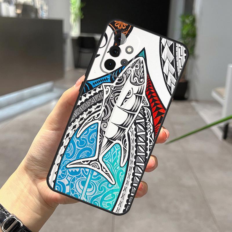 Traditional Hawaiian Island Tattoo Case For Samsung Galaxy A22 A32 A52 A15 A16 A05 A26 A36 A56 A53 A33 A13 A34 A54 A14 A35 A55