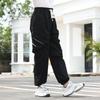 Boys' Loose-Fit 100% Cotton Work Pants: Spring/Fall Children's Casual Sports Pants