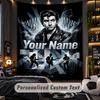 Personalized Wall Tapestry,Arctic Monkeys Custom Printed Name, Fabric Wall Art For Indoor Room Backdrop