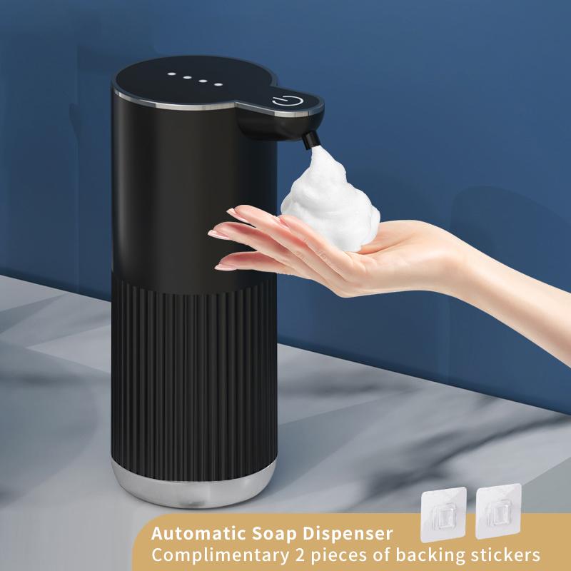 Automatyczny dozownik mydła Bezdotykowy dozownik mydła w piance 380ml USB akumulator elektryczny 4-poziomowy regulowany dozownik mydła w piance