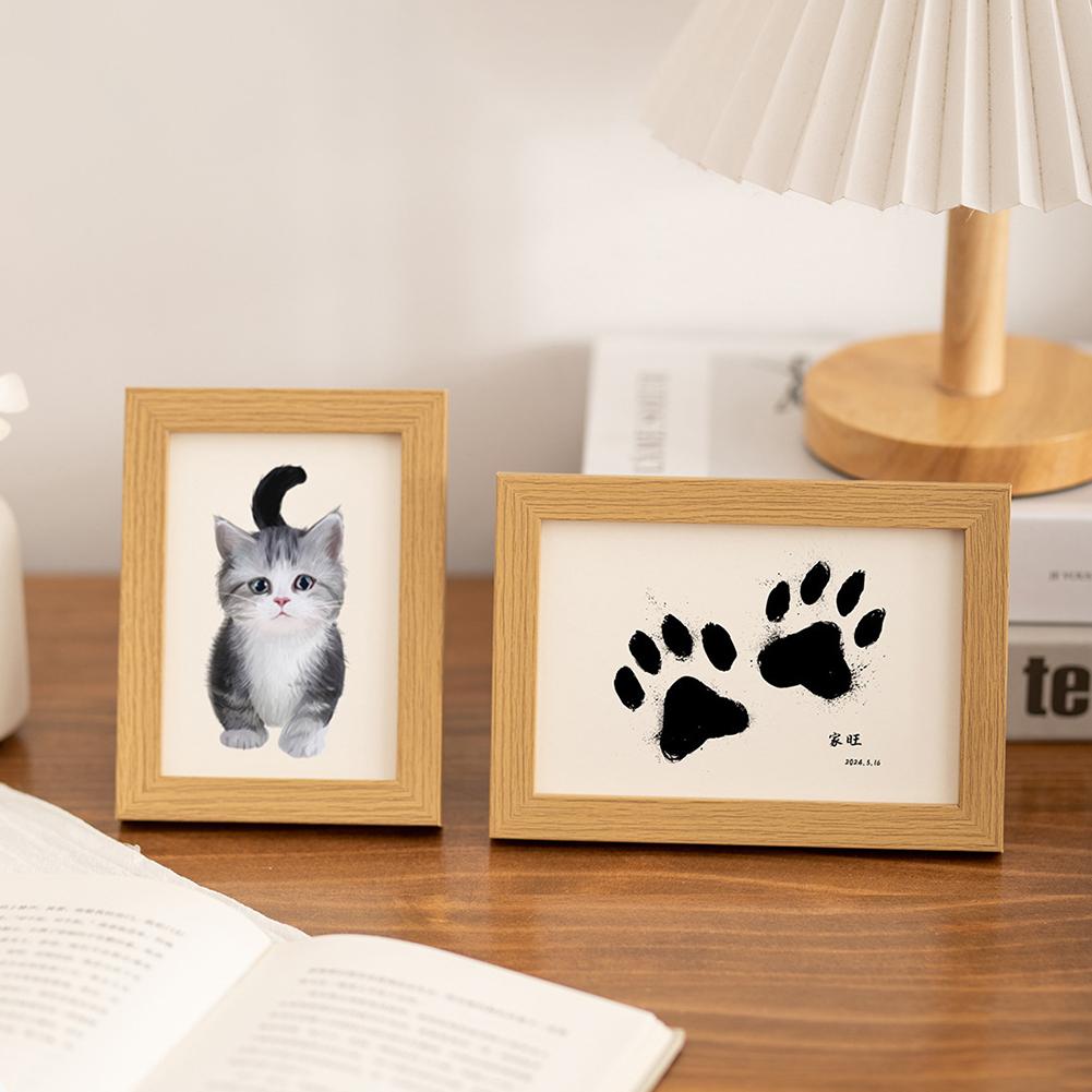 Dog Paw Print Photo Frame Personalized Printed Photo Frame For Bedroom Living Room