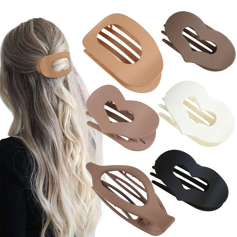 Solid Color Flat Duckbill Hair Clips Strong Grip Hair Accessories New Hair Clamps  Thick Thin Hairs