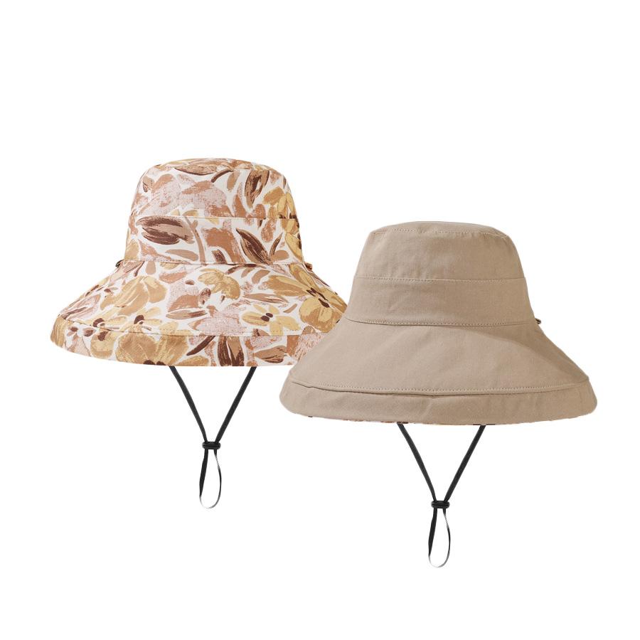 

Двусторонняя рыбацкая шляпа, женская весенне-летняя шляпа от солнца с принтом хаки