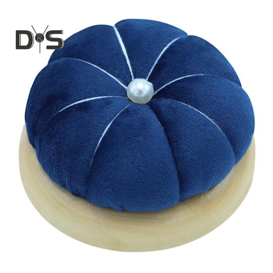 

Мягкая игольница в форме тыквы, игольница фланелевая с деревянной основой для швейных проектов своими руками темно-синий