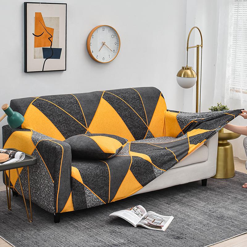 Printed Sofa Cover Stretch Couch Cover Sofa Slipcovers for Couches and Loveseats Washable  Furniture Protector for Pets Kids