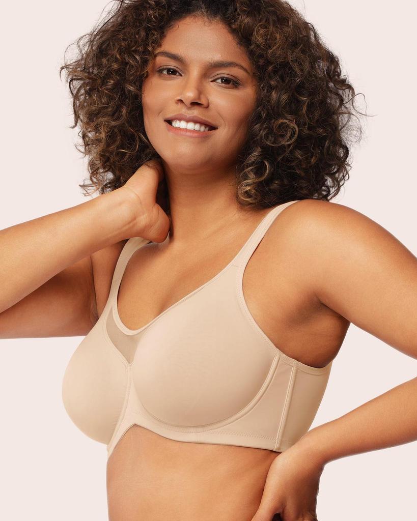 Underwire Unlined Plus Size T-Shirt Bra - Minimizes Large Busts