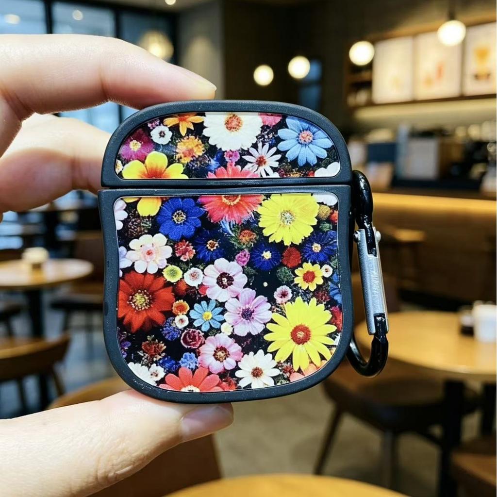 Color Chrysanthemum Flower Sea Earphone Case for Apple AirPods 1 Wireless Bluetooth Earphone Cover AirPods Pro1