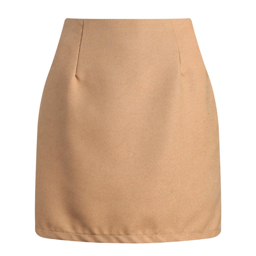 Women's, High Waisted, Plaid Skirt, Tight Fitting, Pencil, Wool, Mini Skirt