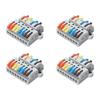 Mountable Wire Terminal Block for Lighting Circuits, Quick Flip Wiring, Insulated Shell, 32A 600V for Service Use