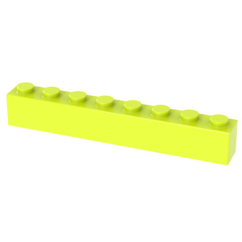 Non-Toxic [Funbrick] 10/30/50Pcs Thick Bricks 1X8 Dots 1*8 Dots Educational Creative Diy Building Blocks Compatible With 3008 Classic