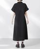 Nano Universe Soccer Dolman Sleeve Shirt F Women's Dress, 010, Black, 673-5219303