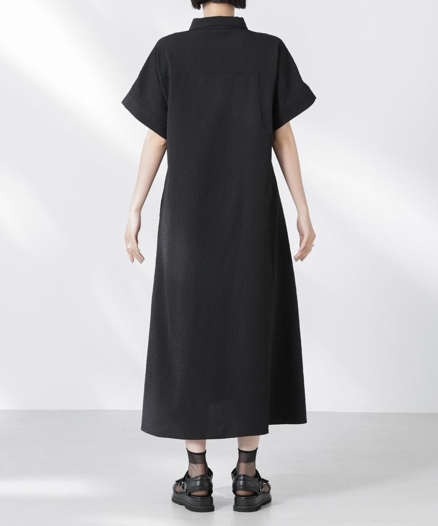 Nano Universe Soccer Dolman Sleeve Shirt F Women's Dress, 010, Black, 673-5219303