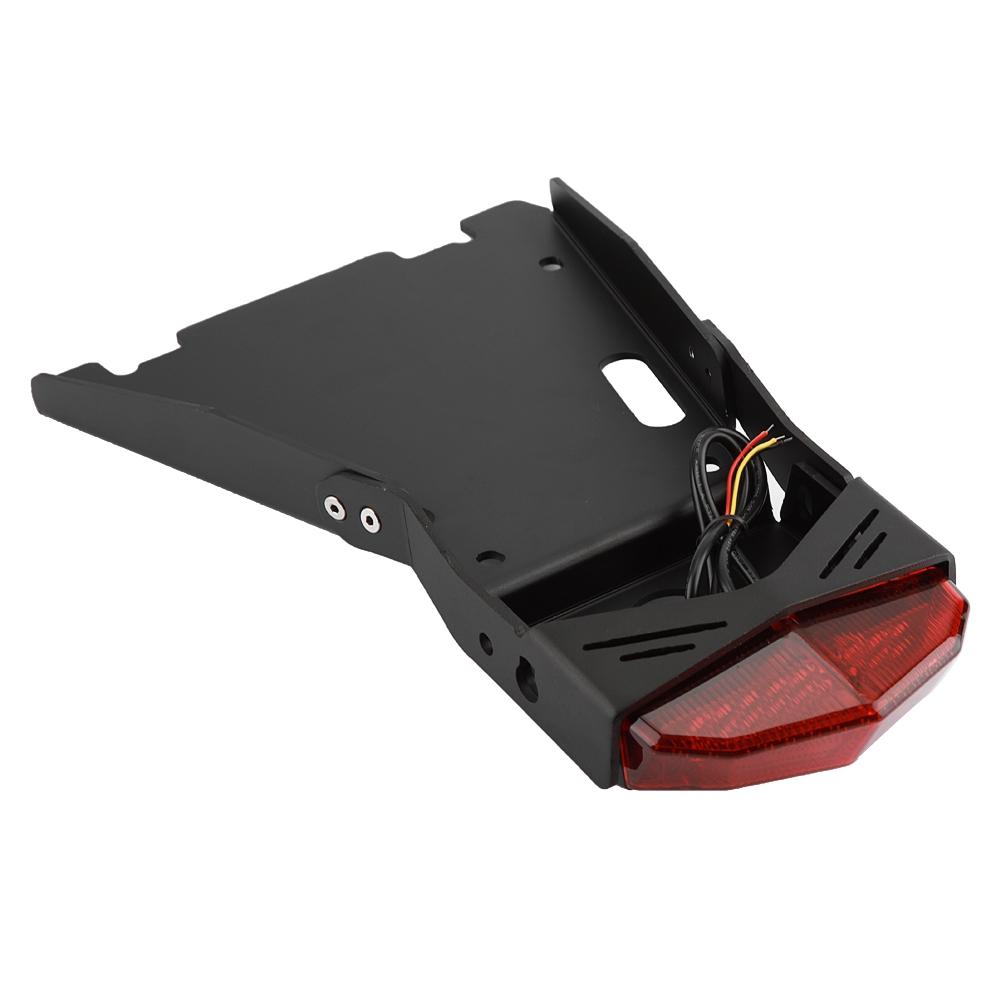 Motorcycle Tail Mount License Plate Rear Lamp Taillight Bracket for 14 18 BMW R Nine T Red