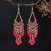 Bohemian Ethnic Tassel Earrings - Tribal Style for Holiday Travel Photography
