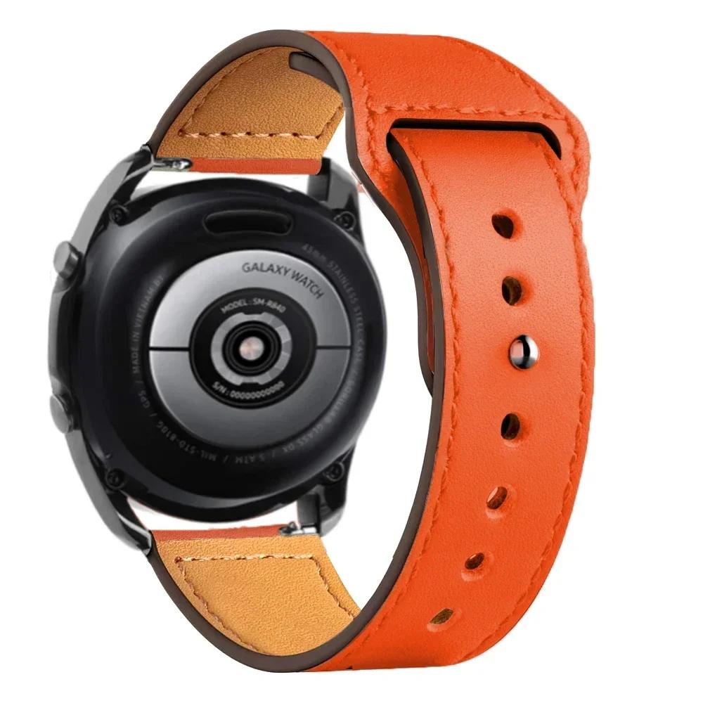 Lederarmband Für Samsung Galaxy Watch 7/6/5/pro/4/Classic/Active 2 20mm 22mm Armband Amazfit GTS/GTR 4/3/2 mini bip-lite Band