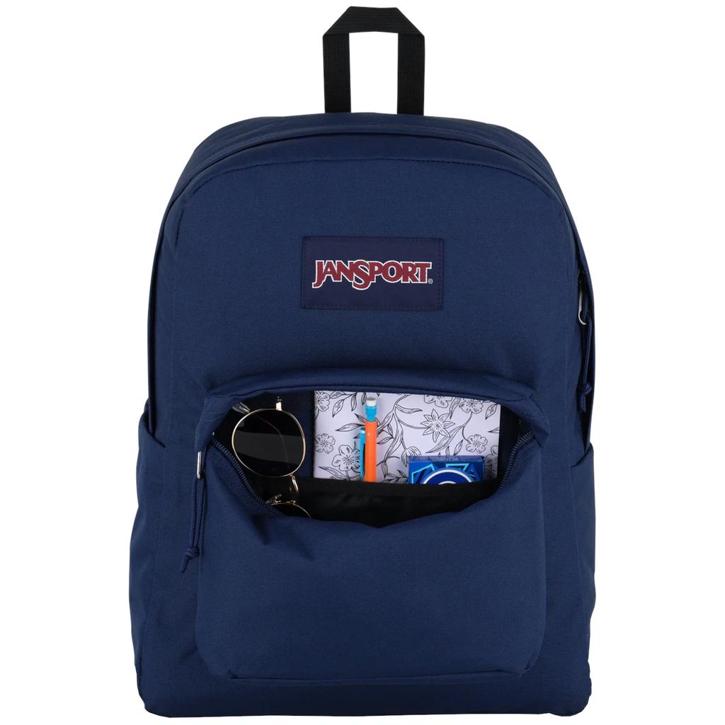 JanSport Superbreak Plus Rucksack, Unisex marineblauer Rucksack
