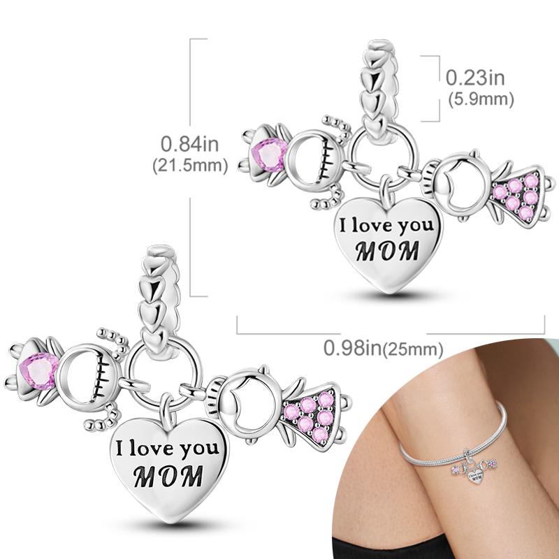 New 925 Silver Charms Bead Safety Chain Bead Fit Original Charms Bracelet Pendant Fine DIY Birthday Jewelry For Women