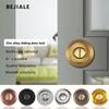 Round Black Sliding Door Sliding Door Lock Bathroom Kitchen Keyless Sliding Door Embedded Hidden Hook Lock Invisible Lock