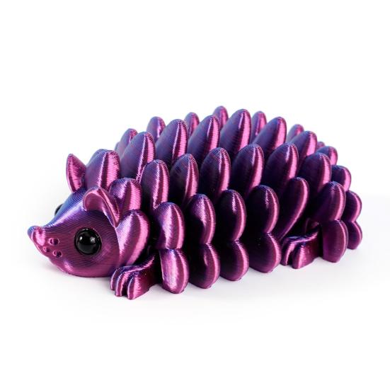 3D Printed Pinecone Hedgehog Figurine Movable Joints Hedgehog Stress Relief Fidget Toy Home Office Desktop Decoration Ornament
